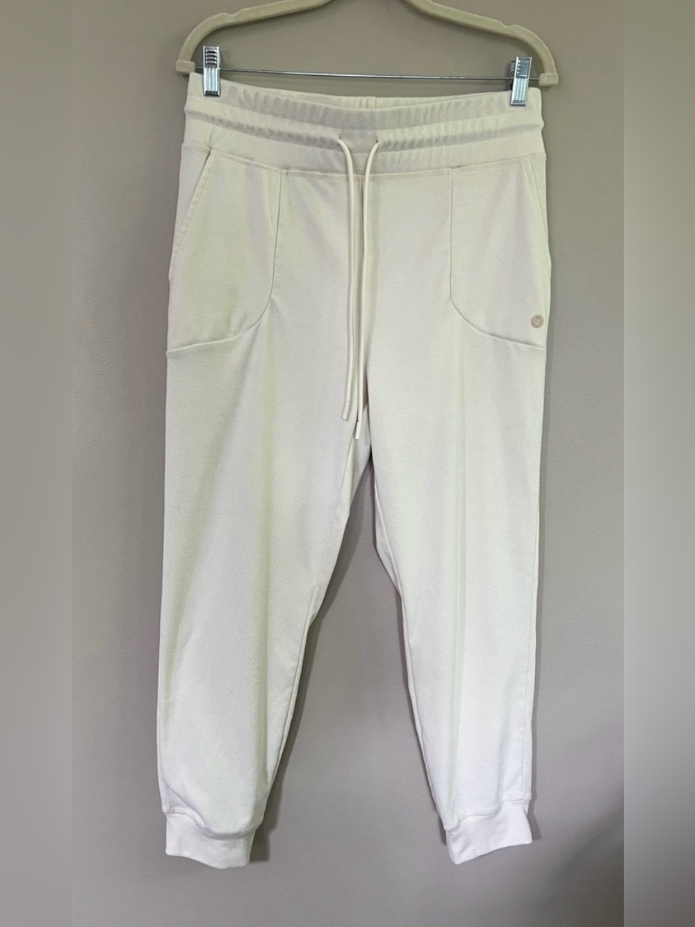 Bearpaw Outdoors cream Fleece Lounge Drawstring Joggers size large